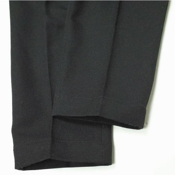 EN ROUTE アンルート 日本製 ポリエステルツイル2プリーツパンツ