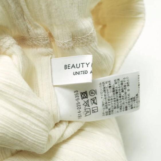 BEAUTY＆YOUTH UNITED ARROWS ビューティーアンドユース クレープイージーワイドパンツ ウォッシャブル 1614-225-5353 オフホワイト g12221 |  | 06