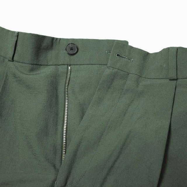 H BEAUTY＆YOUTH エイチ AIR DRAPE 1P TAPERED PANTS エアードレープ1プリーツテーパードパンツ 1214-177-7428 S ダークグリーン g12240 |  | 03