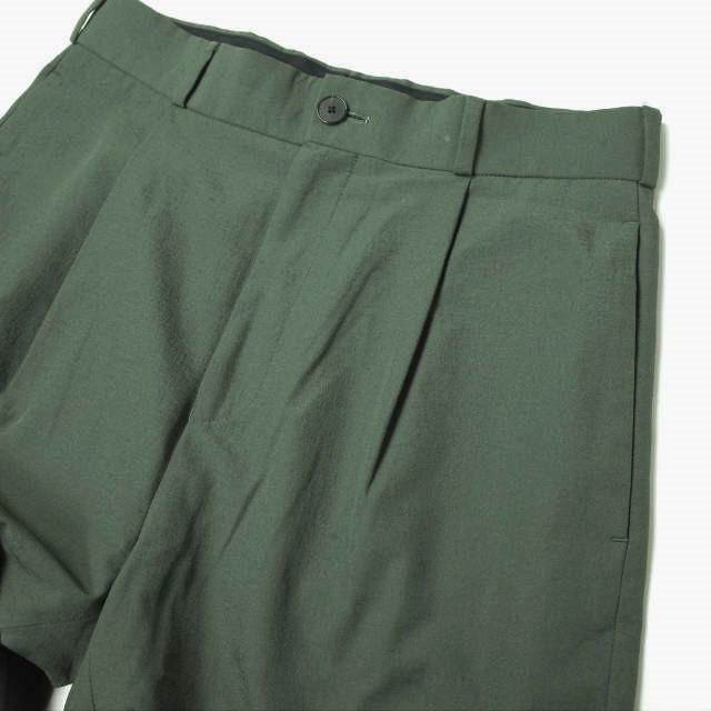 H BEAUTY＆YOUTH エイチ AIR DRAPE 1P TAPERED PANTS エアードレープ1プリーツテーパードパンツ 1214-177-7428 S ダークグリーン g12240 |  | 04