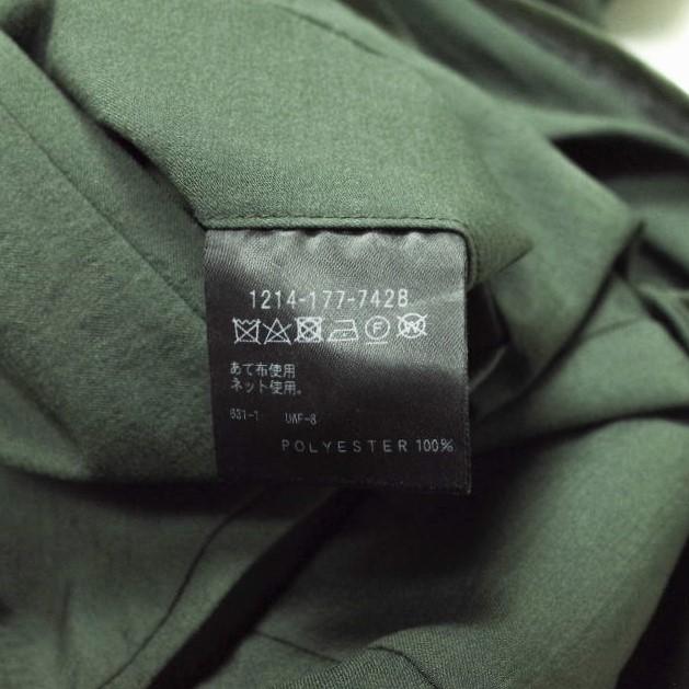 H BEAUTY＆YOUTH エイチ AIR DRAPE 1P TAPERED PANTS エアードレープ1プリーツテーパードパンツ 1214-177-7428 S ダークグリーン g12240 |  | 07