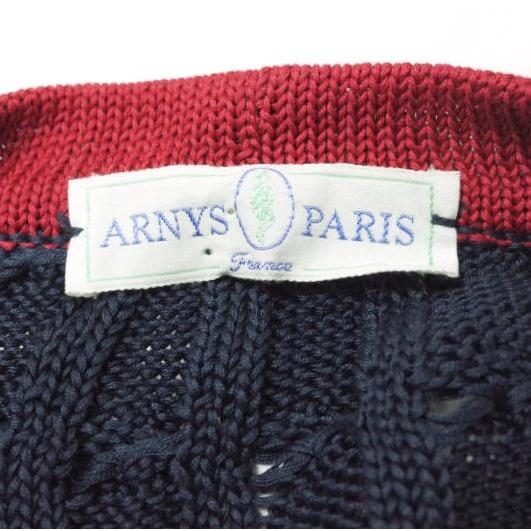 ARNYS PARIS アルニス イタリア製 カルナックコットン ケーブルVネック 