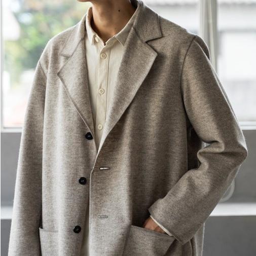 新品 Cale カル 21AW 日本製 NATURAL WOOL FELT 3B JACKET ナチュラル 