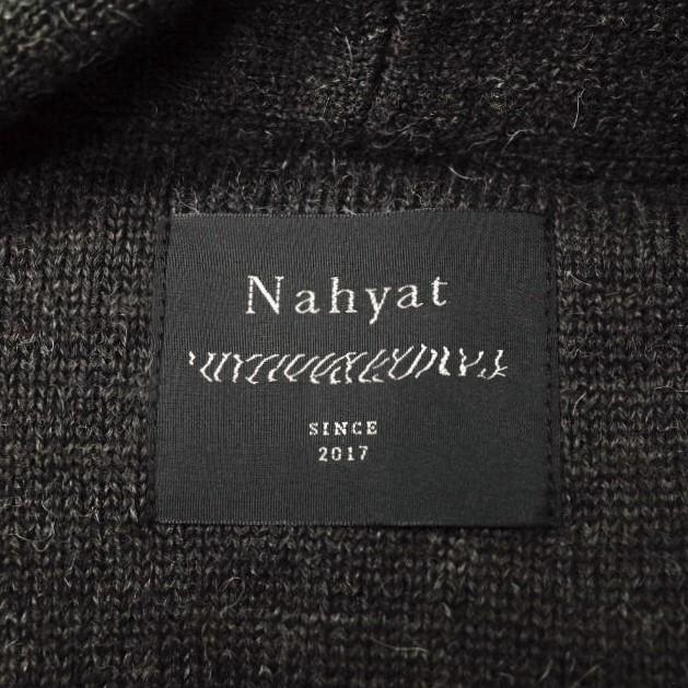 新品 Nahyat x AVELIA ナヤット 7G MERINO WOOL KNIT CARDIGAN メリノウールニットカーディガン n-062-116 CHARCOAL BROWN アルパカ g12278 |  | 03
