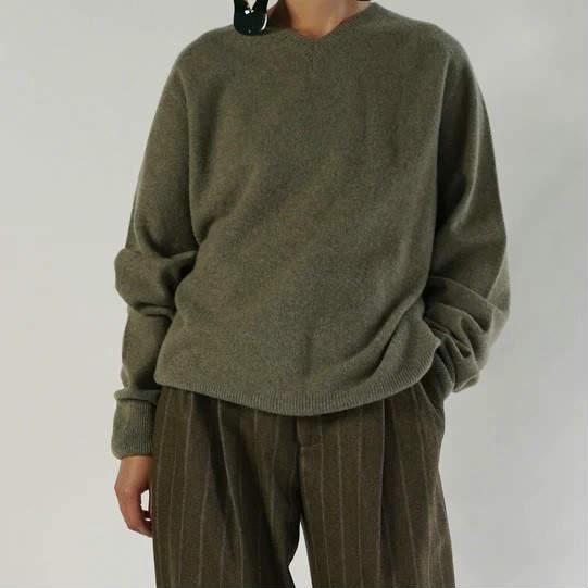 新品 Cristaseya クリスタセヤ 22AW OVERSIZED V NECK FLANNEL 新品 Cristaseya クリスタセヤ 22AW OVERSIZED V NECK FLANNEL