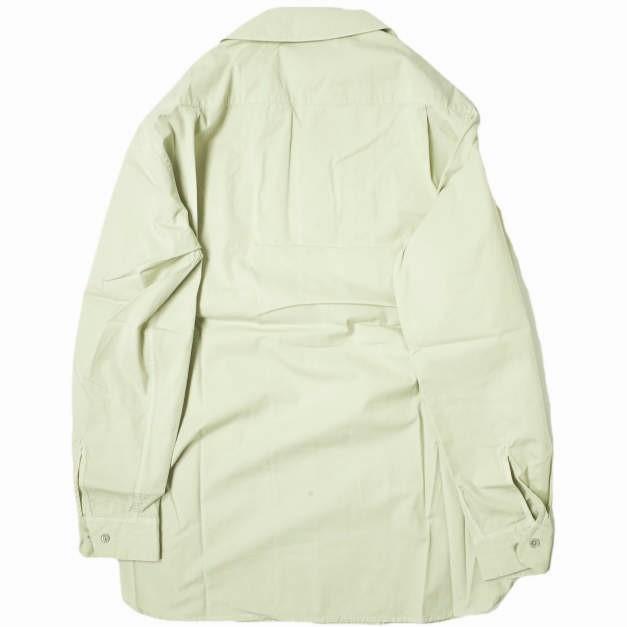 新品 LEMAIRE ルメール 22SS MILITARY SHIRT オープンカラー ミリタリーシャツ M221 SH190 LF699 46 OVERCAST GREY 開襟 ギャバジン g12290 |  | 01