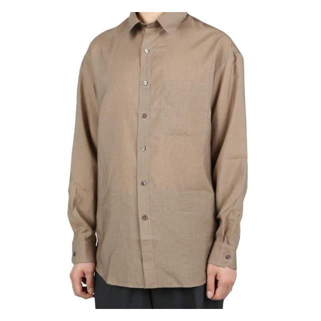 新品 LEMAIRE ルメール 22SS REGULAR COLLAR LS SHIRT ブロック 新品 LEMAIRE ルメール 22SS REGULAR COLLAR LS SHIRT ブロック
