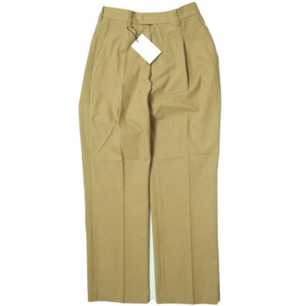 新品 HELKA ヘルカ 日本製 TROUSERS - 8CC 1タックイージートラウザーズパンツ HELKA-10 S(30) L.BROWN テーパード ボトムス g12303 | 