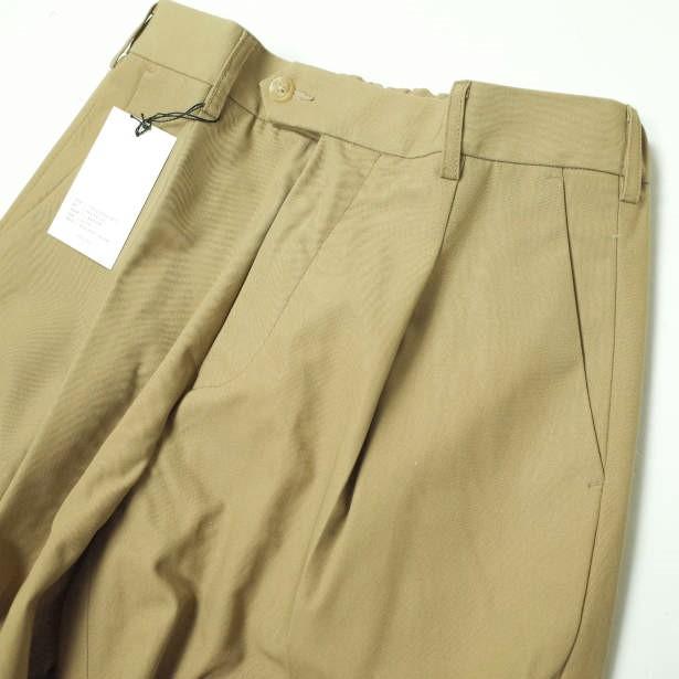 新品 HELKA ヘルカ 日本製 TROUSERS - 8CC 1タックイージートラウザーズパンツ HELKA-10 S(30) L.BROWN テーパード ボトムス g12303 |  | 03