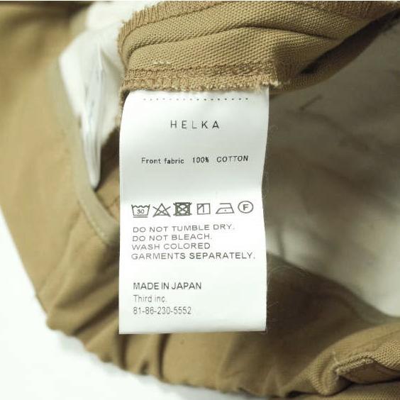 新品 HELKA ヘルカ 日本製 TROUSERS - 8CC 1タックイージートラウザーズパンツ HELKA-10 S(30) L.BROWN テーパード ボトムス g12303 |  | 08