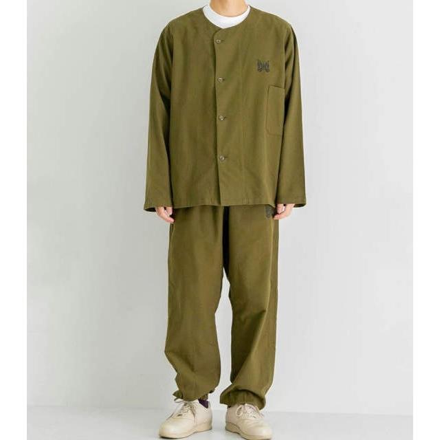 Needles ニードルス 22AW Pajama Set - Cotton Flannel コットンフランネル パジャマセット LQ209 M OLIVE セットアップ 上下 g12346 |  | 05
