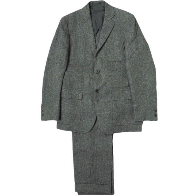 BEAMS PLUS ビームスプラス ORDER FAIR ツイードスーツ オーダーサイズ(38程度) グレー ジャケット スラックス セットアップ g12377 | 