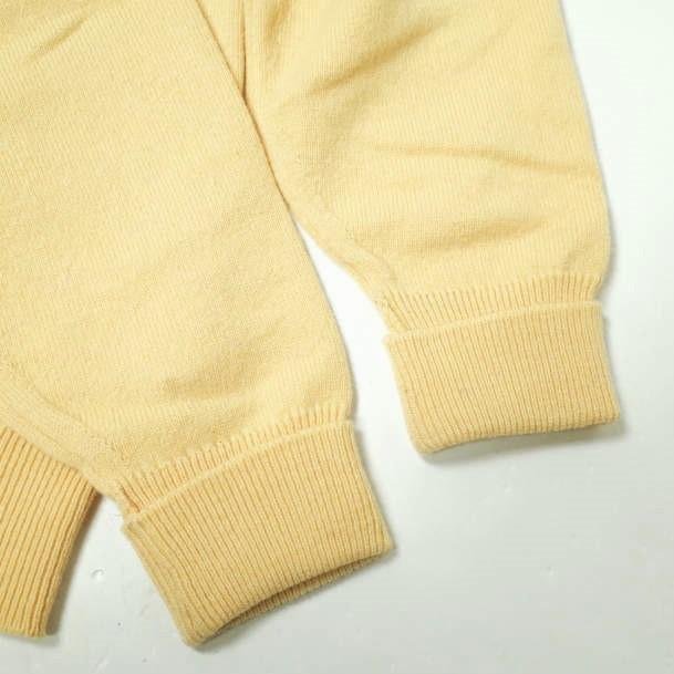 WILLIAM LOCKIE x BEAMS PLUS ウィリアムロッキー ビームス スコットランド製 ラムズウールVネックニット XL イエロー セーター g12379 |  | 04