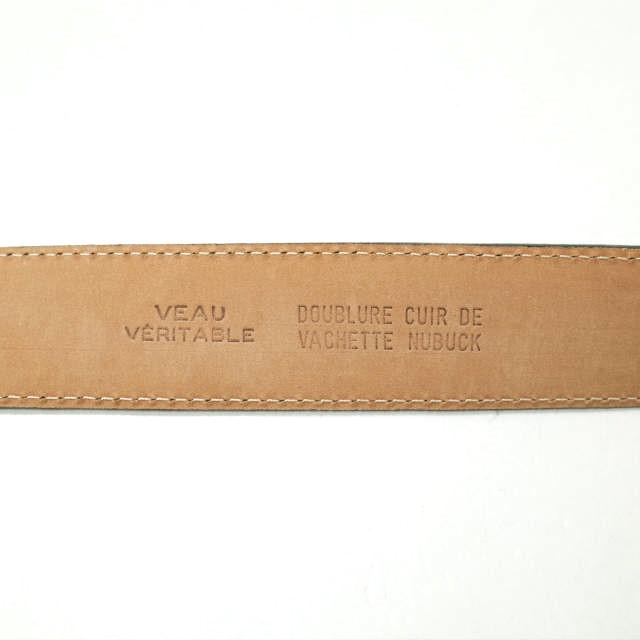 新品 AMBOISE アンボワーズ フランス製 クロコ型押しレザーベルト 6160/1115 NS 85/34 ブラウン バックル g12398 |  | 06