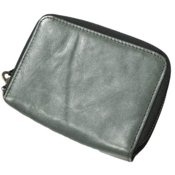 JAS.M.B ジャスエムビー イギリス製 TWIN ZIP WALLET ツインジップレザーウォレット グレー 二つ折り 財布 g12399 |  | 01