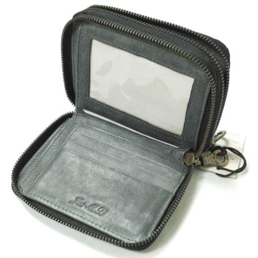 JAS.M.B ジャスエムビー イギリス製 TWIN ZIP WALLET ツインジップレザーウォレット グレー 二つ折り 財布 g12399 |  | 03