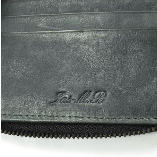 JAS.M.B ジャスエムビー イギリス製 TWIN ZIP WALLET ツインジップレザーウォレット グレー 二つ折り 財布 g12399 |  | 05