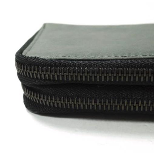 JAS.M.B ジャスエムビー イギリス製 TWIN ZIP WALLET ツインジップレザーウォレット グレー 二つ折り 財布 g12399 |  | 08