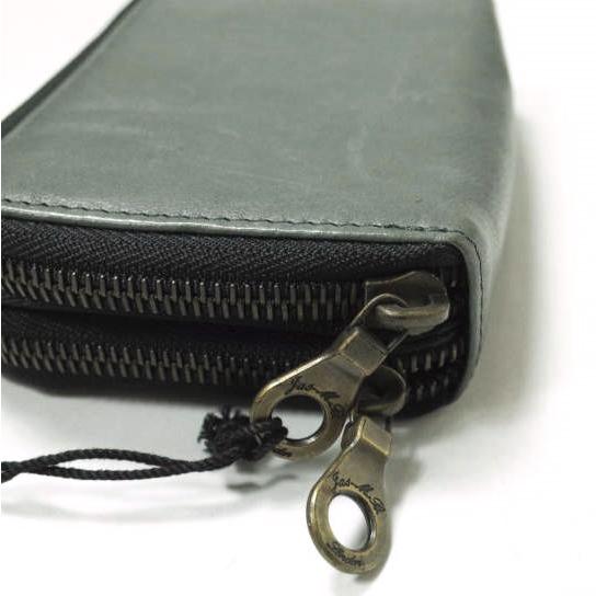 JAS.M.B ジャスエムビー イギリス製 TWIN ZIP WALLET ツインジップレザーウォレット グレー 二つ折り 財布 g12399 |  | 09