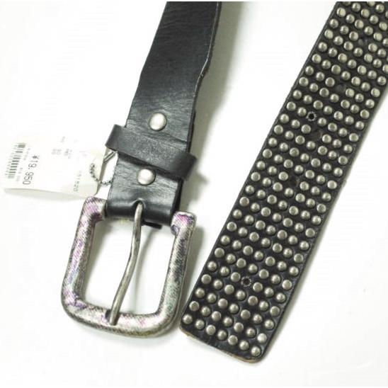 新品 LEATHER ISLAND レザーアイランド ボールスタッズレザーバックルベルト 3-LI561-0 30 BLACK g12407 |  | 02