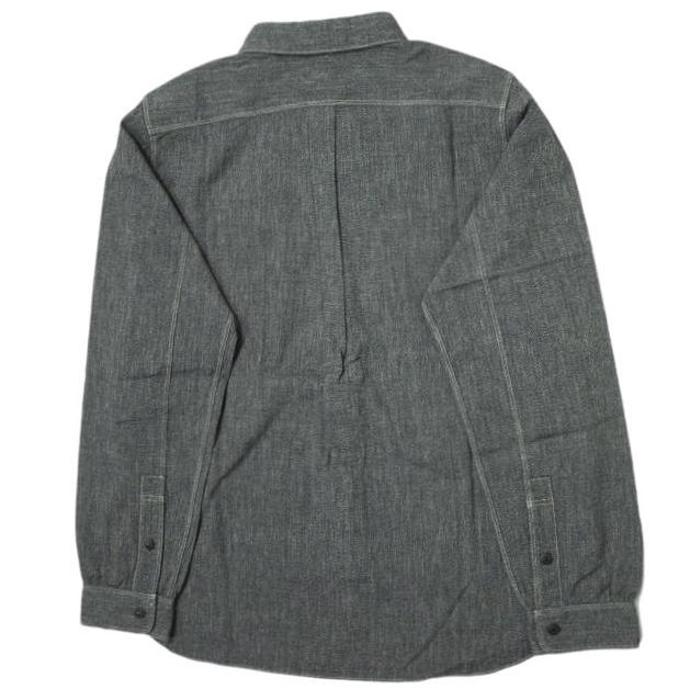 新品 WASTE TWICE ウェストトゥワイス 日本製 BLACK CHAMBRAY SHIRTS 