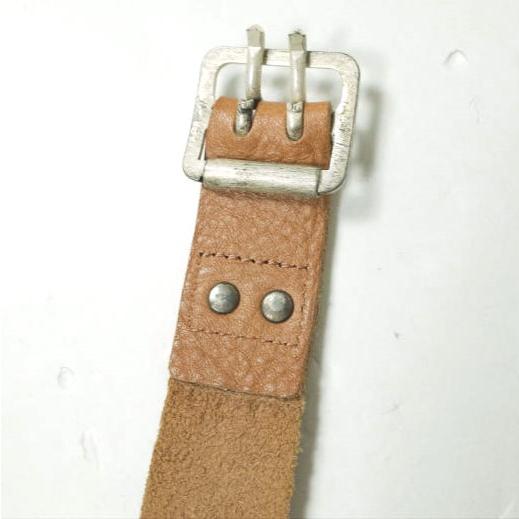 新品 TAKAHIROMIYASHITA The Soloist. タカヒロミヤシタ ザ ソロイスト カウハイド レザーナローベルト s.0057 M natural g12421 |  | 03