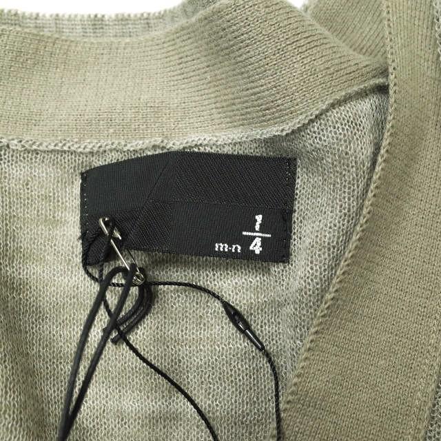 新品 m-n 1/4 エムエヌクオーター 日本製 レイヤードニットベスト H004 3 グレージュ セーター ハイゲージ トップス g12428 |  | 03