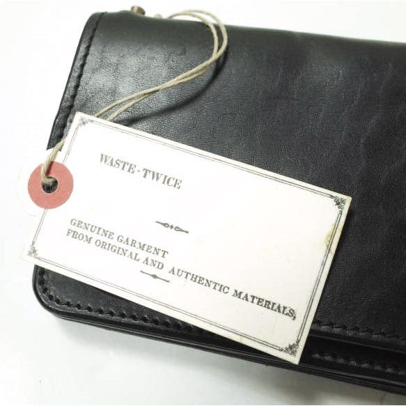 新品 WASTE TWICE ウェストトゥワイス WT WALLET TYPE-M ホースハイド レザーロングウォレット WT-c.g-g08 ブラウン 二つ折り長財布 g12435 |  | 02