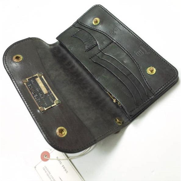 新品 WASTE TWICE ウェストトゥワイス WT WALLET TYPE-M ホースハイド レザーロングウォレット WT-c.g-g08 ブラウン 二つ折り長財布 g12435 |  | 05