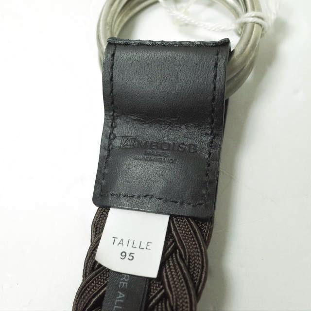 新品 AMBOISE アンボワーズ フランス製 ウールメッシュツートーンリングベルト 31349/2431NS 95 NAVY/ALLIGATOR g12447 |  | 04