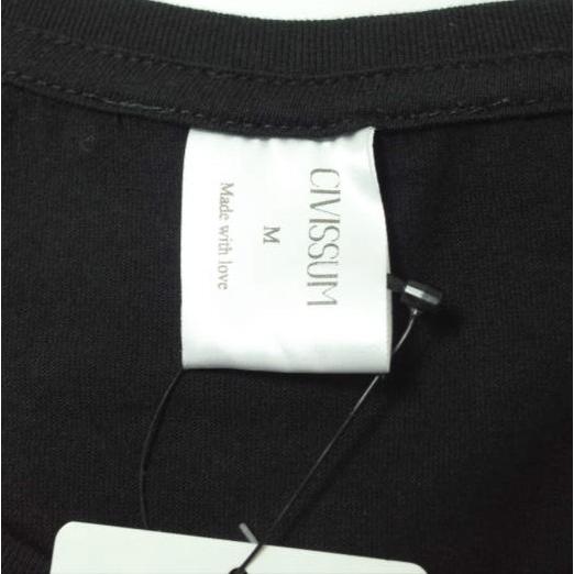 新品 CIVISSUM シビズム フランス製 TOKYOTER CLASSIC TEE ロゴプリントTシャツ M ブラック 半袖 オーガニックコットン 久遠 g12463 |  | 04