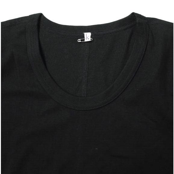 新品 koko ココ 日本製 フラットシーマ ソリッドUネックTシャツ KMCT09-102001 M ブラック 半袖 カットソー トップス g12483 |  | 02