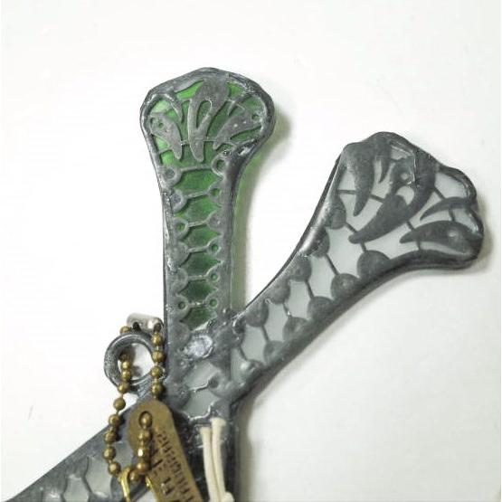 SASQUATCHfabrix. サスクワァッチファブリックス FANCY CROSS BONE STAINED ファンシークロスボーン キーホルダー バッグチャーム g12485 |  | 06