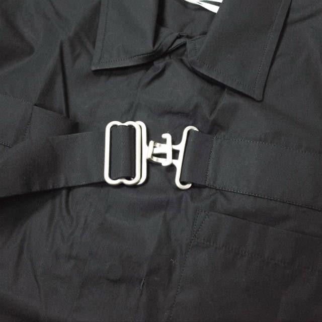 OAMC オーエーエムシー Strapped Shirt バックルフロント コットンポプリンシャツ I024455 XS ブラック 長袖 ストラップ トップス g12487 |  | 05