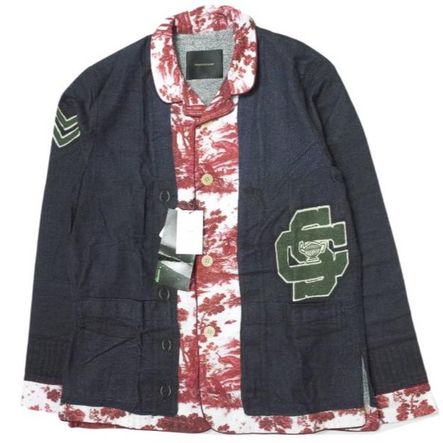 新品 UNDERCOVERISM アンダーカバイズム 転写プリント コットンフランネル パジャマセット N4001-3 2 RED/NAVY セットアップ 上下 g12489 |  | 01