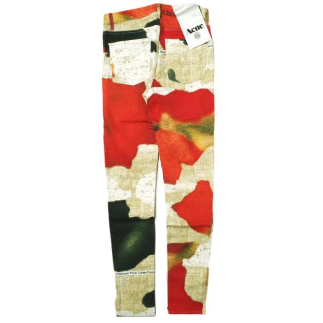 新品 Acne Studios アクネストゥディオズ SKIN 5 W POPPY グラフィックスキニーパンツ 24 BEIGE 5P ジップフライ ボトムス g12499 |  | 01