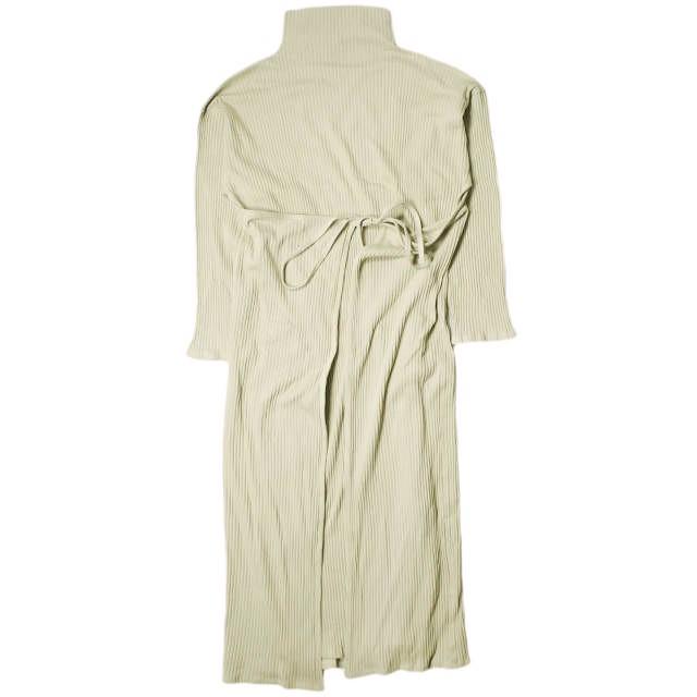 新品 BASERANGE ベースレンジ ポルトガル製 LHASA KAFTAN オーガニックコットン リブマキシワンピース XS KHAKI ドレス ロング トップス 新品 BASERANGE ベースレンジ ポルトガル製 LHASA KAFTAN オーガニック
