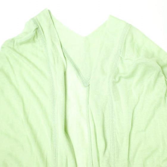 新品 CROCE CROSS クローチェクロス 日本製 MICA テンセルカシミヤシルク ハイゲージニットロングカーディガン 2 LIGHT GREEN 定価26,400円 |  | 03