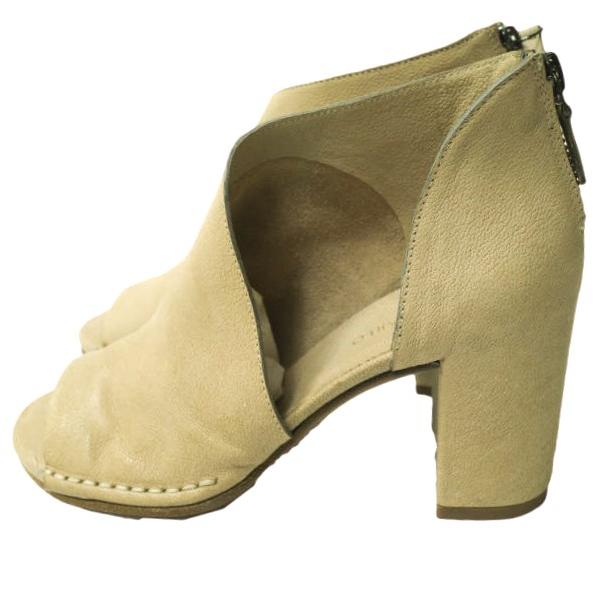 新品 DEL CARLO デルカルロ イタリア製 SUMI オープントゥヒールサンダル SRJ04-10510 34(21cm) BEIGE 定価71,500円 バックジップ g12564 |  | 01