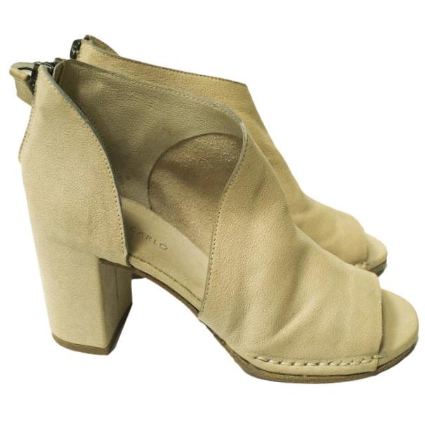 新品 DEL CARLO デルカルロ イタリア製 SUMI オープントゥヒールサンダル SRJ04-10510 34(21cm) BEIGE 定価71,500円 バックジップ g12564 |  | 02