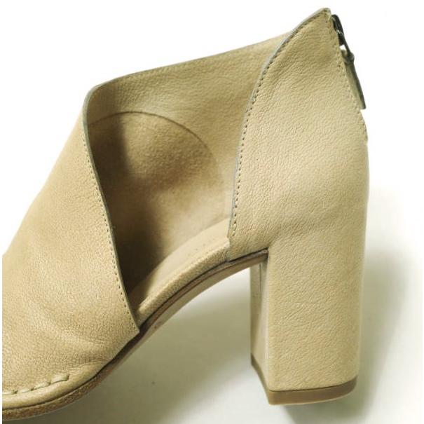 新品 DEL CARLO デルカルロ イタリア製 SUMI オープントゥヒールサンダル SRJ04-10510 34(21cm) BEIGE 定価71,500円 バックジップ g12564 |  | 06