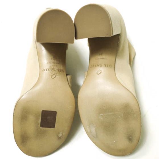 新品 DEL CARLO デルカルロ イタリア製 SUMI オープントゥヒールサンダル SRJ04-10510 34(21cm) BEIGE 定価71,500円 バックジップ g12564 |  | 08