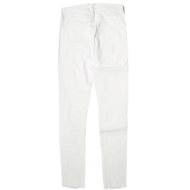 新品 D-ID ディーアイディー FLORENCE ANKLE SKINNY ISKO S03 ダメージ加工スキニーデニムパンツ 134627 22 WHITE 定価21,780円 ROSE BUD |  | 01