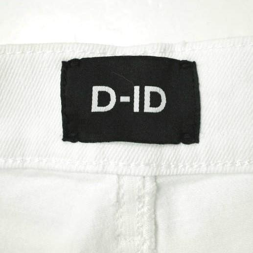 新品 D-ID ディーアイディー FLORENCE ANKLE SKINNY ISKO S03 ダメージ加工スキニーデニムパンツ 134627 22 WHITE 定価21,780円 ROSE BUD |  | 03