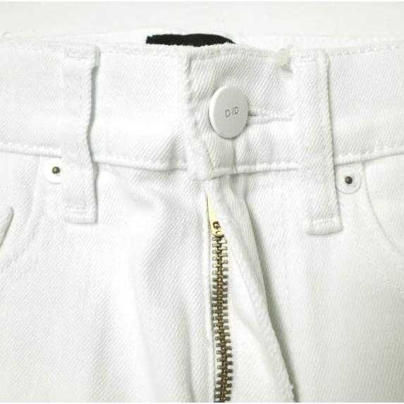 新品 D-ID ディーアイディー FLORENCE ANKLE SKINNY ISKO S03 ダメージ加工スキニーデニムパンツ 134627 22 WHITE 定価21,780円 ROSE BUD |  | 04
