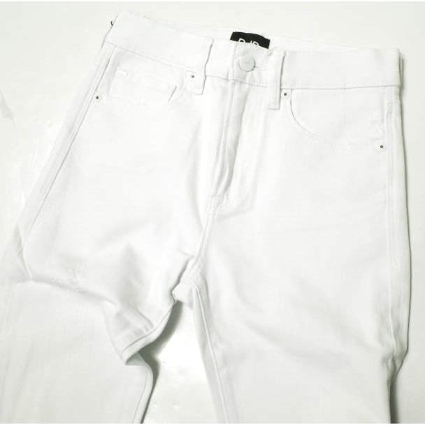 新品 D-ID ディーアイディー FLORENCE ANKLE SKINNY ISKO S03 ダメージ加工スキニーデニムパンツ 134627 22 WHITE 定価21,780円 ROSE BUD |  | 05