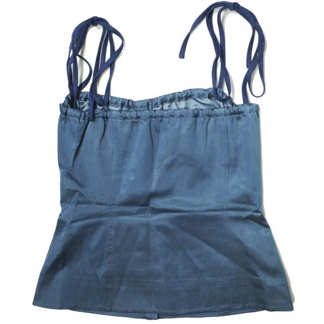 新品 ELIN エリン 日本製 キャミソールビスチェ 11702-14-1107 36 BLUE ショルダーリボン トップス g12585 |  | 01