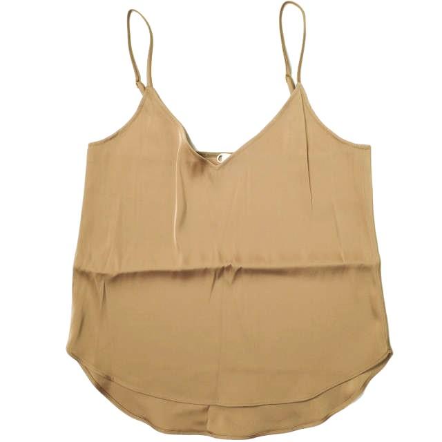 新品 ELIN エリン 日本製 double satin camisole ダブルサテンキャミソール 11701-42-1112 38 TAN ノースリーブ タンクトップ g12586 | 
