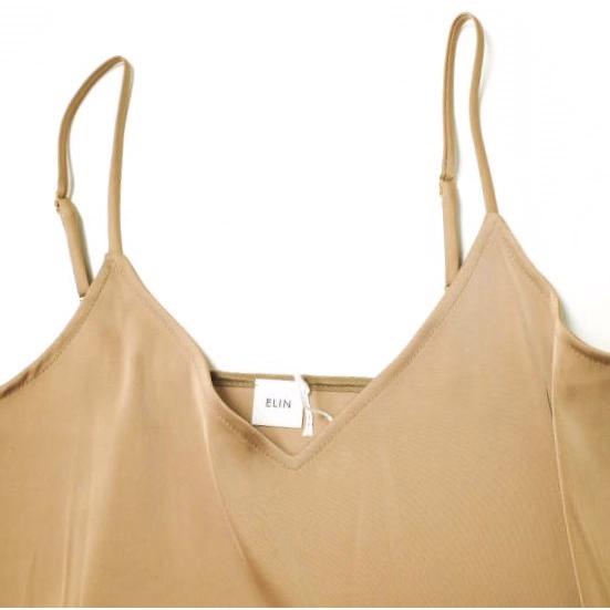 新品 ELIN エリン 日本製 double satin camisole ダブルサテンキャミソール 11701-42-1112 38 TAN ノースリーブ タンクトップ g12586 |  | 04