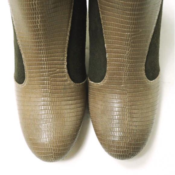 新品 FABIO RUSCONI ファビオルスコーニ GAZZE コンビネーション サイドジップヒールブーツ 35 1/2(22.5-23cm) BROWN 定価42,900円 g12589 |  | 04